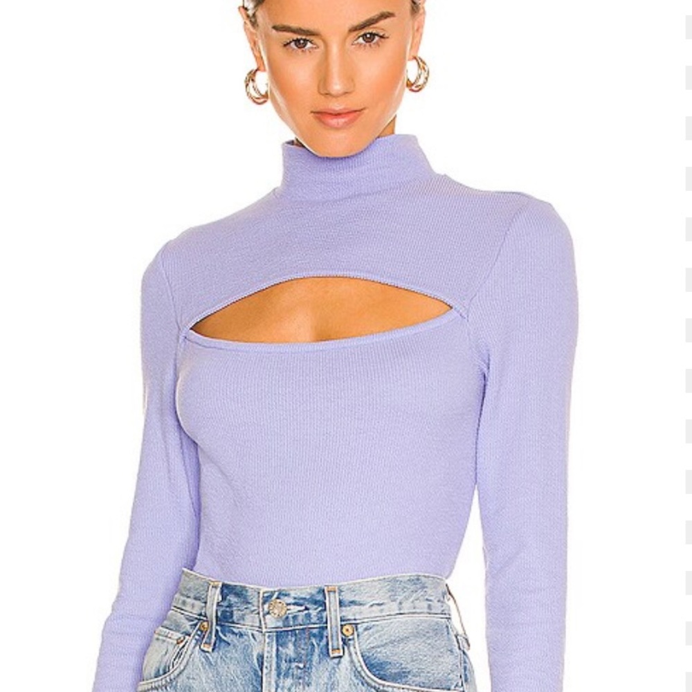 Sanctuary Cut It Out Rib Top | Violet | Size M
